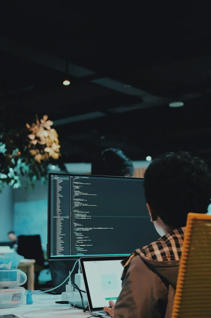 AI engineer working on a project